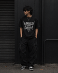 Unisex Stretch T-shirt - Not for Angels (Black and Navy Blue)