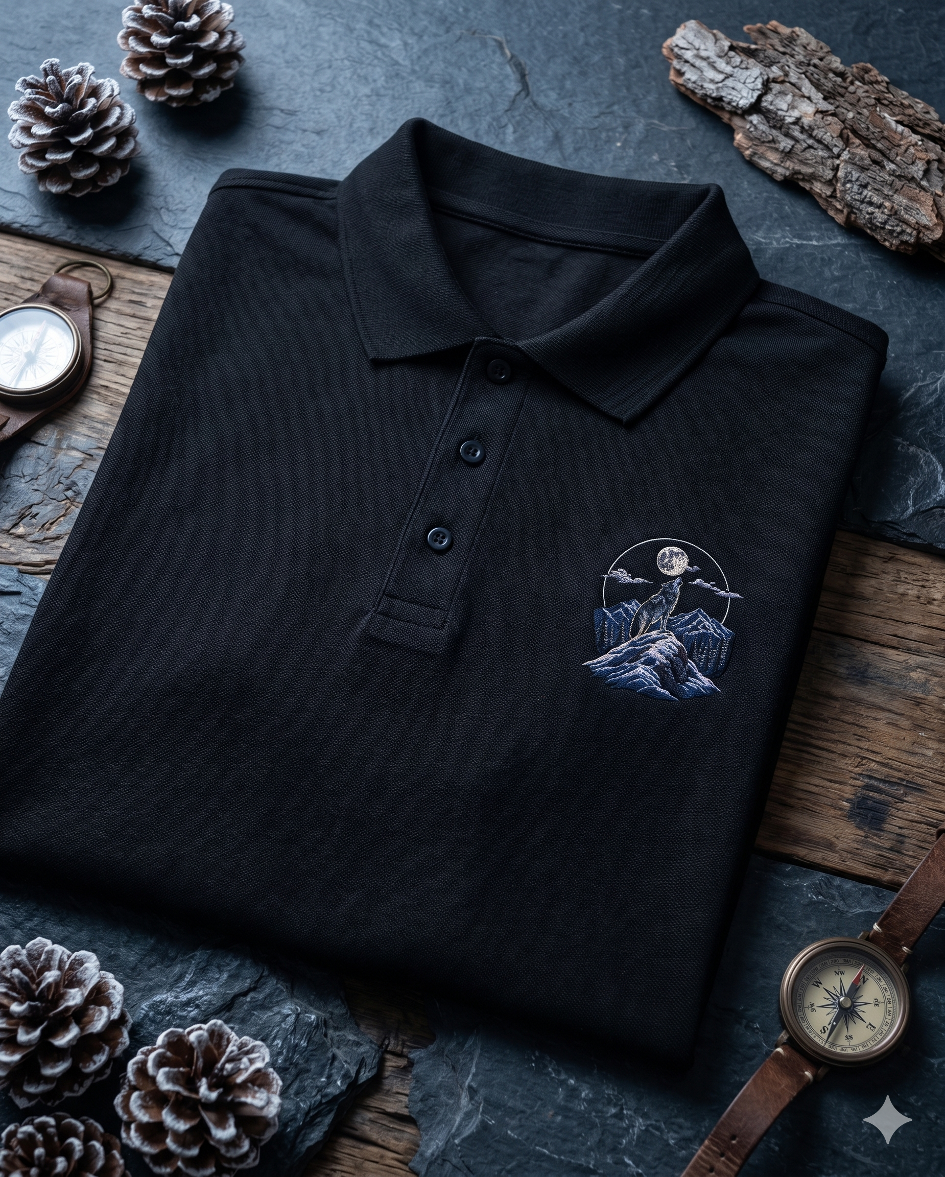 Men's Polo - Lone Wolf