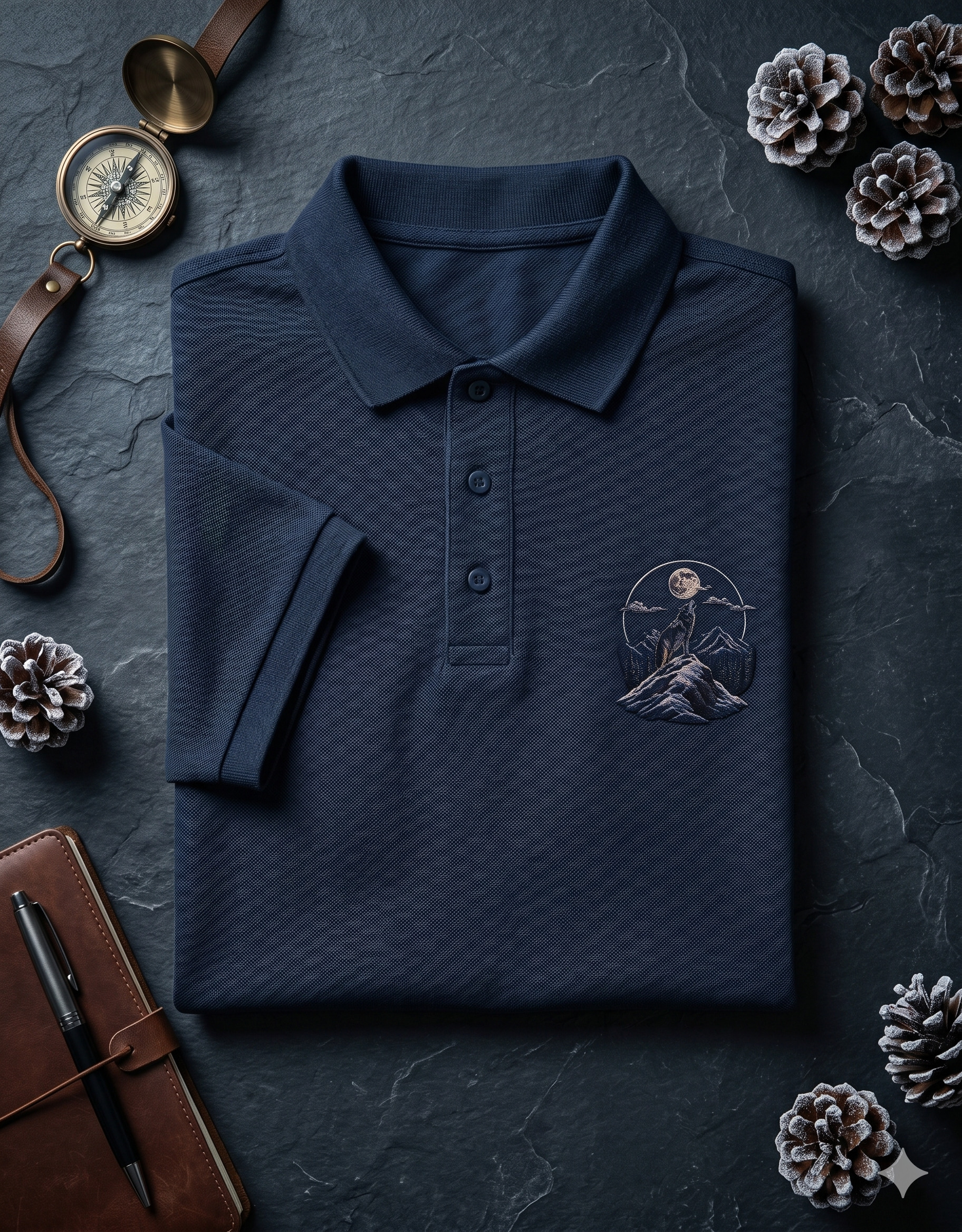Men's Polo - Lone Wolf