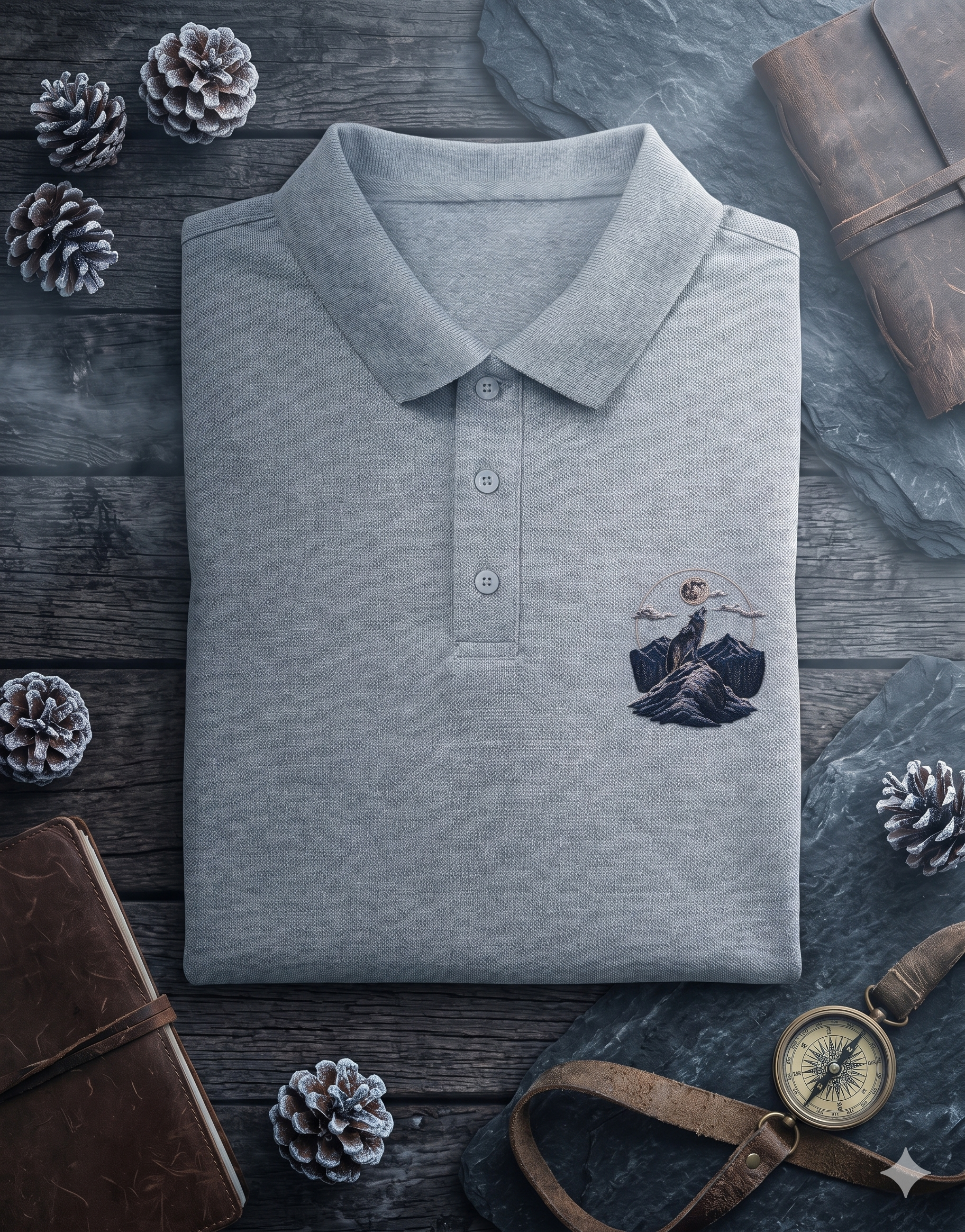 Men's Polo - Lone Wolf