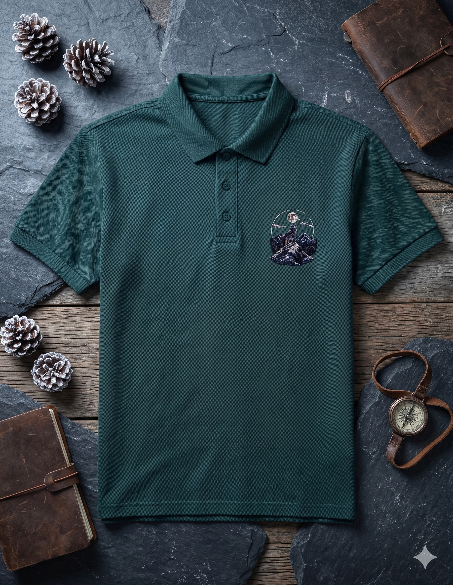 Men's Polo - Lone Wolf