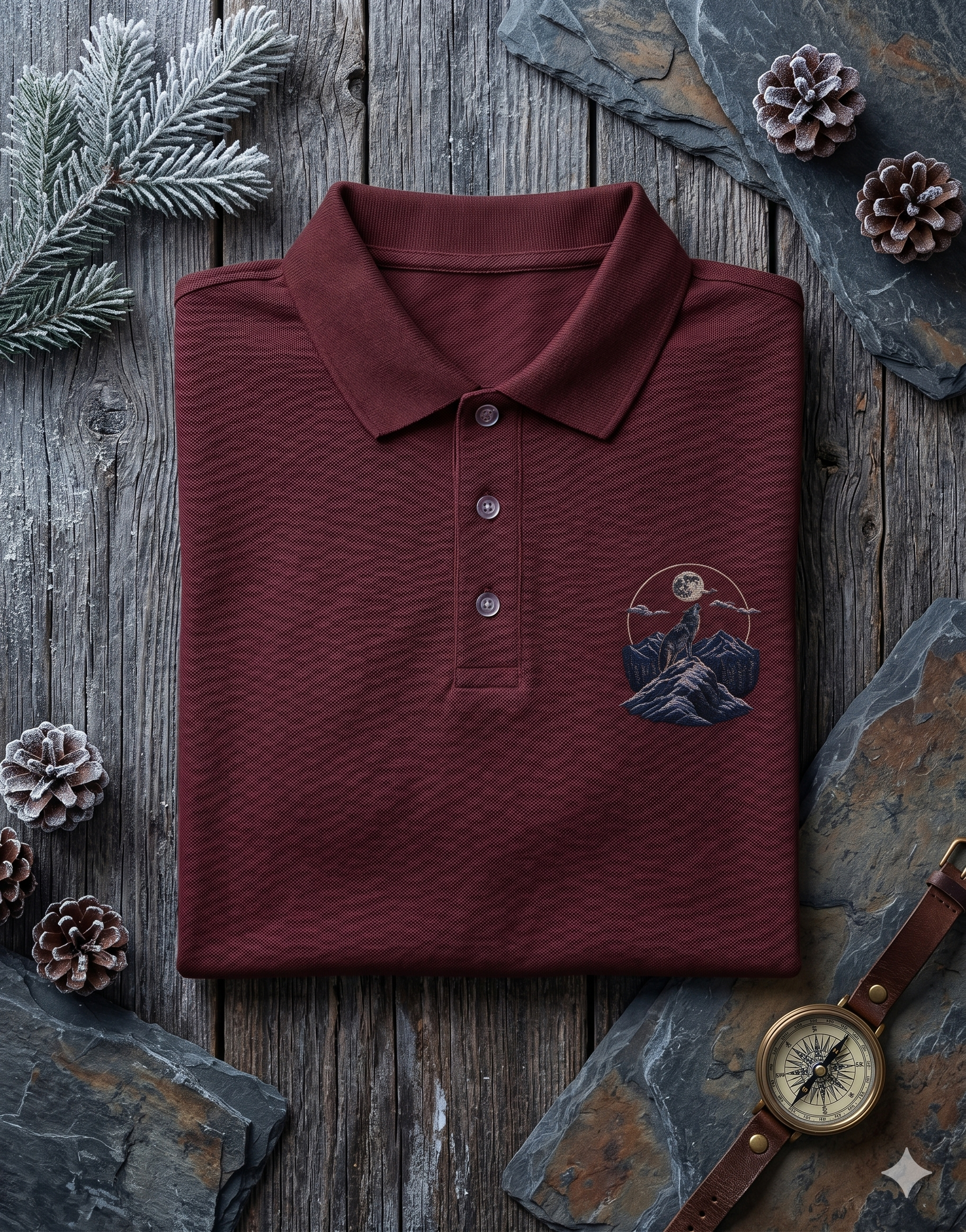 Men's Polo - Lone Wolf
