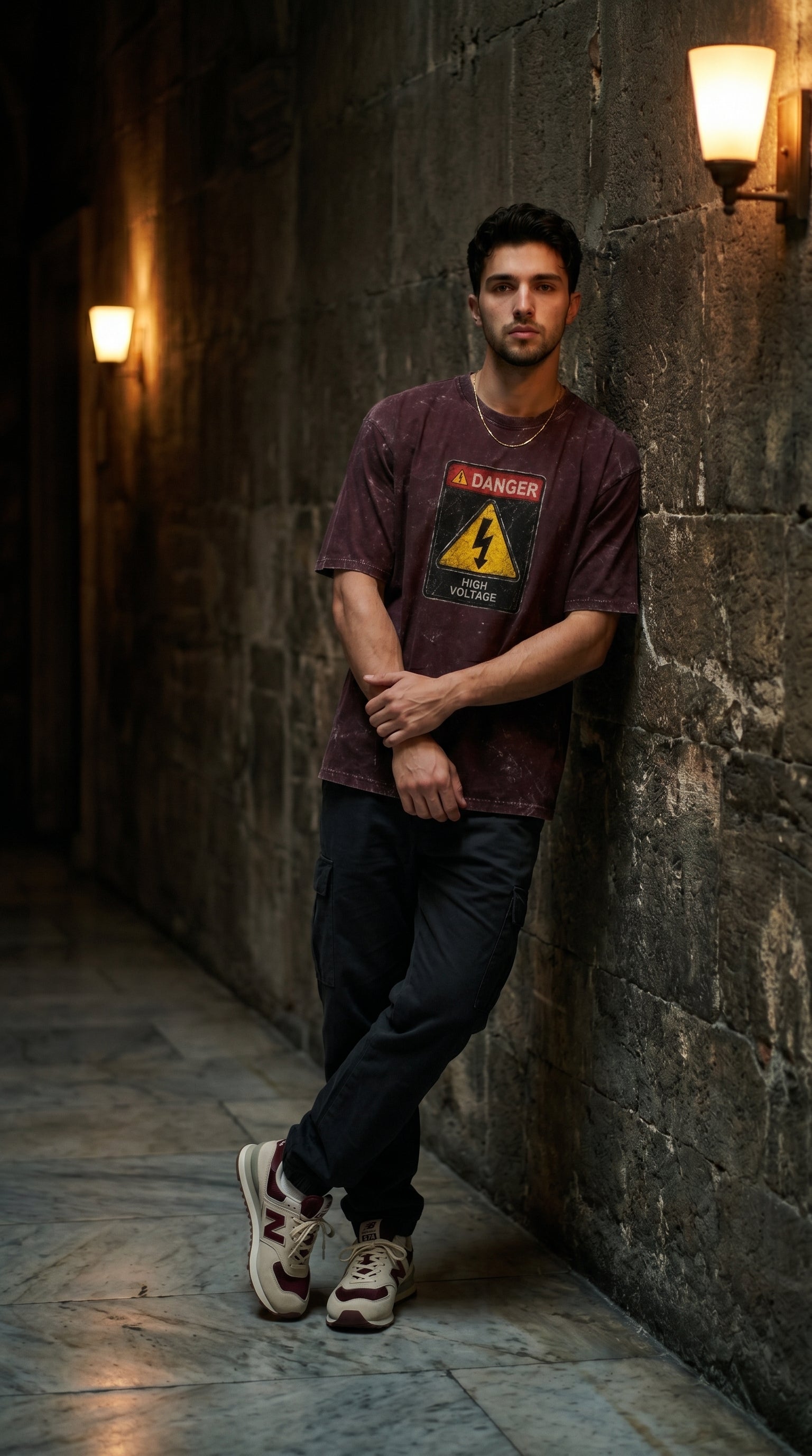 Unisex Acid Washed Oversized Tee
