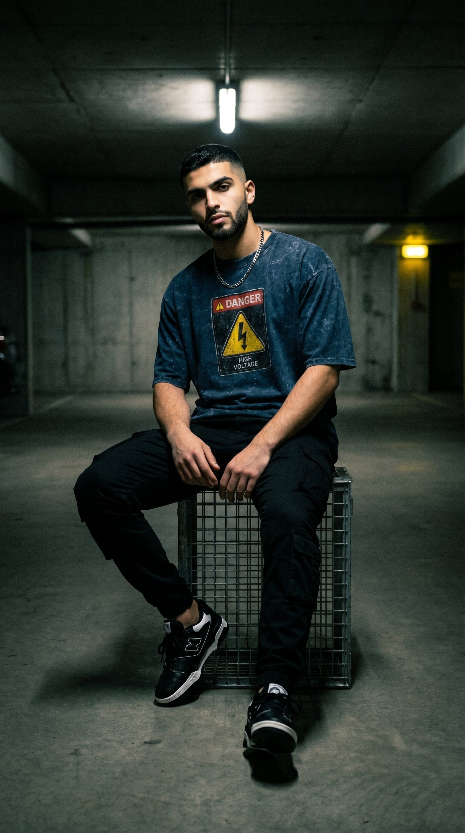 Unisex Acid Washed Oversized Tee